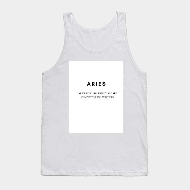 aries Tank Top by meghaillustration